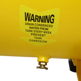 3.5HP Portable 10 Gallons Oil-Lubricated Air Compressor Tank Ultra Quiet Horizontal Tank Adjustable W46564402