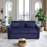 Futon Sofa Bed,3-in-1 Multi-Functional Corduroy Sleeper Couch Pull-Out Bed,Adjustable Backrest and W3138P281699