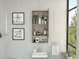 Mariana Medicine Cabinet, One External Shelf, Single Door Mirror Two Internal Shelves -Light Gray B20091946