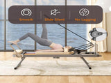 Pilates Reformer Machine for Home Gym Workout, Foldable Pilates Equipment with High Strength Alloy 27316433