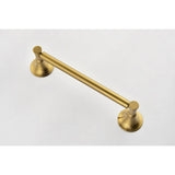 ZUN 6 Piece Brass Bathroom Towel Rack Set Wall Mount W928P198292