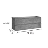 DAX Pasadena Single Vanity Cabinet 48 Inches Cement B2702P226980