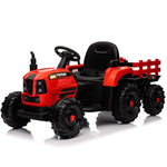 ZUN Ride on Tractor with Trailer,12V Battery Powered Electric Tractor Toy w/Remote Control,electric car W1396124965