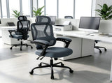 Ergonomic Mesh Office Chair with Adjustable Headrest & Lumbar Support, 90&deg-135&deg Reclining 58635067