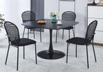 ZUN BLACK sennit chair,set of 4,dining chair,coffee chair W234P196521