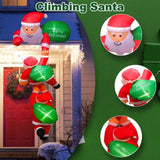 8 Foot Giant Inflatable Santa with 6 LED Lights - 3 Santa Designs 3 "Merry Christmas" Signs, Quick 52468426