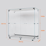 Tempered Glass Display Cabinet,Wine Cabinet,storage Cabinet,File Cabinet,with Bluetooth LED Light W3155P290424