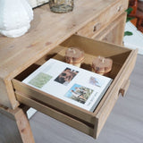 Rustic Wooden Console Table with 3 Drawers, 47inway Table with Drawers, Wood Console Table For W2729P270741