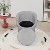 360 Degree Swivel Back Sofa Chair With Storage Space, Suitable For Bedroom and Living Room W1716P196474