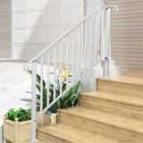 Outdoor 4 Level Iron Handrail Matte White 04980740