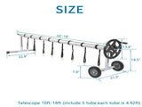 18ft Five Sections Load Bearing 60kg Swimming Pool Film Roll Black 40341596