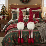 2PCS Set Christmas Gnomes 4.7x4.3x20.1in Indoor Outdoor Holiday Decorations for Party Cute Tabletop 91108827