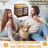 Multi-function Furniture Style Dog Crates Storage, Dog Crate Furniture Large Wooden Dog Kennel W840P291741