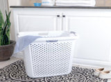 2.5 Bushel XL Plastic Laundry Basket, White, 2 Pack 26172421