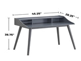 4-compartment Writing Desk in Grey B016P164699