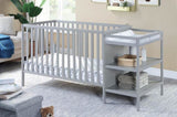 Palmer 3-in-1 Convertible Crib and Changer Combo Gray B02263650