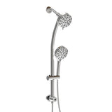 Multi Function Dual Shower Head - Shower System with 4.7" Rain Showerhead, 8-Function Hand Shower, W124362275