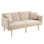 ZUN Velvet Sofa , Accent sofa .loveseat sofa with metal feet 55895289