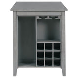 5-Piece Multi-Functional Rubber Wood Counter Height Dining Set with Padded Chairs and Integrated 9 29525346