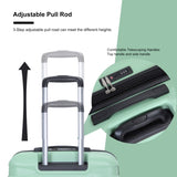 Luggage set of 5 pieces, expandable hard PC luggage set with TSA lock for rotating wheels, W284P202778