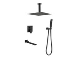 Shower System 16 Inch Square Bathroom Luxury Rain Mixer Shower Combo Set 42867322