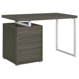 Weathered Grey 3-drawer Reversible Office Desk B062P145661