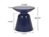 Outdoor Metal end Table -Large 73615.00NBLU