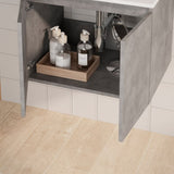 DAX Malibu Single Vanity Cabinet 24 Inches Cement B2702P226982