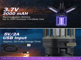 2-in-1 Electric Bug Zapper & Camping Lantern IPX6 Waterproof Rechargeable Mosquito Killer 78640799