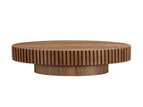 Modern Handcraft Drum Table Length 43.7 inch Ellipse Table for Living Room,Oval Small W2582P188737