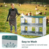 6 Room Metal Chicken Nesting Boxes 6 Compartment Egg Coop 85377352