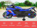12V Electric Motorcycle for Kids, Powered Toy Motorcycle, Child Motorcycle Ride On with Light Wheels 32935697