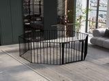 200" Adjustable Safety 8 Panels Play Yard Metal Doorways Fireplace Fence Christmas Tree Fence 11210587