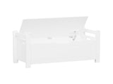 Kids Toy Box Chest, White Toy Box for Boys Girls, Large Storage Cabinet with Cushion Seat 23676979