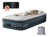 Twin Air Mattress with Built-in Pump, 18in Raised Comfort Blow up Mattress, Double Chamber Airbed, 64474579