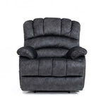 ZUN Large Manual Recliner Chair in Fabric for Living Room, Gray W1803130584