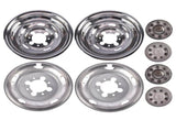 Stainless Steel Dual Wheel Simulator Covers Fit for 2003-2018 Replacement for Dodge Replacement for 35433719