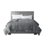 Lightweight Down Alternative Blanket with Satin Trim B03598490