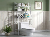 3-Tier Over the Toilet Storage Shelf Adjustable Foot Pads, Anti-Tilt Metal Bathroom Organizer 34497064
