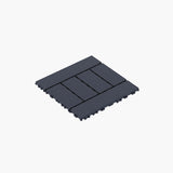 DIY friendly, easy to clean interlocking deck tiles, 11.8"x11.8" patio flooring 44 pieces per 67512246