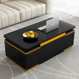 U-Can Lift-Top Coffee Table 4 Storage Stools, Modern Space Saving Center Table N724P292506B