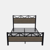 Full Size Bed Frame,Easy Assembly, Brown W3375P324192