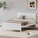 ZUN Wood Platform Bed Frame with Headboard, Mattress Foundation with Wood Slat Support, No Box Spring WF320993AAK