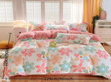 3 Piece Spring Pink Floral Duvet Cover Set for Women Adults Home Bedroom Pink Flowers Bedding Set 74460609