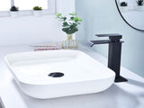 Waterfall Spout Bathroom Sink Single Handle Faucet with Pop-Up Drain 34554201