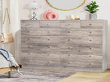 Modern Simple 7-Drawer Dresser Gray 00534308