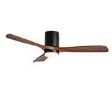 Hot sales Ceiling Fan with Lights 52 Inch Flush Mount Ceiling Fan with Remote Control, Wood Blades W2991P338629