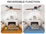 42 Inch LowProfile 3 Solid Wood Blades, 6Speed Reversible DC Motor, Remote & APP Smart Control, W3816P585894