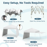 14 X 9.2 FT Pop up Canopy Tent - White 48116444