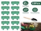 12 pcs Adjustable Interlocking Plant Grow Rings, PP Plastic Plant Guard with SnapTogether Panels, 75549765